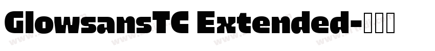 GlowsansTC Extended字体转换